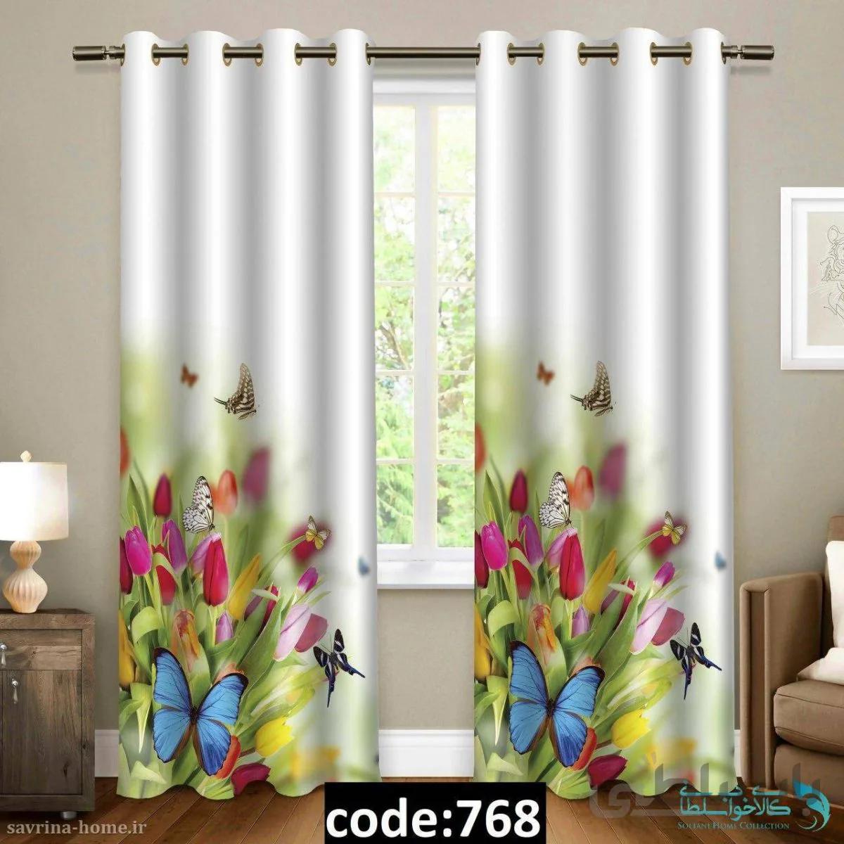 پرده پانچی سری پروانه مدل Sh-768