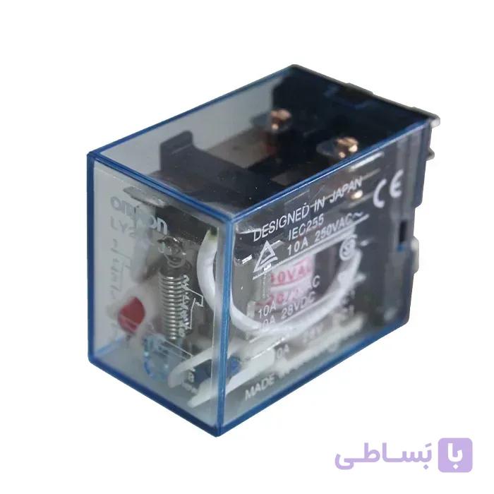 رله LY2N-J omon | دو کنتاکت | 8 پایه | 220 ولت | طرح امرن | مرغوب