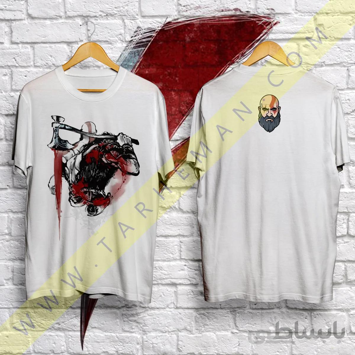 تی شرت زیبا از بازی خدای جنگ قسمت 4-God Of WAR 4