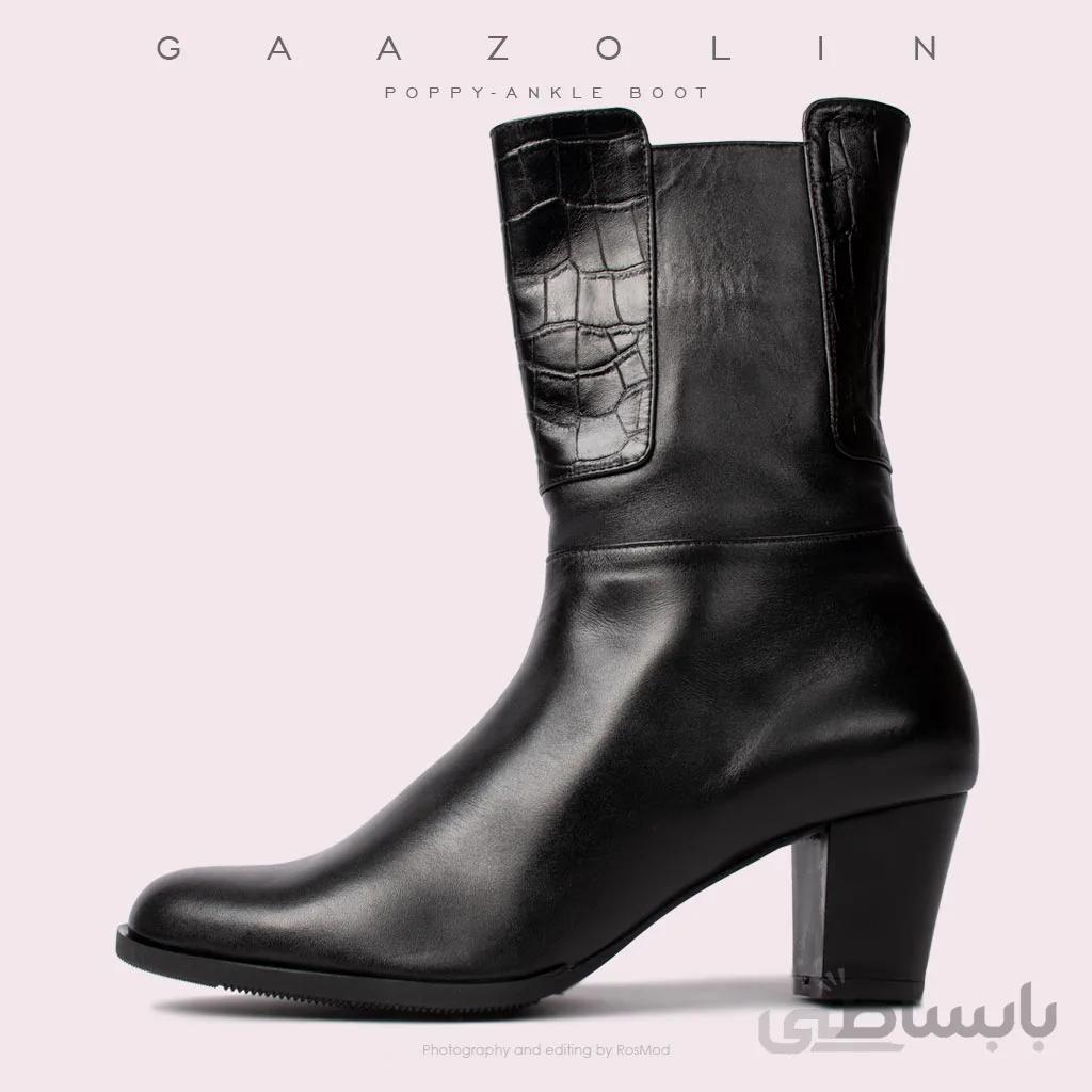 بوت پاشنه دار پاپی گازولین مشکی – GAAZOLIN Poppy Ankle Boots BLK