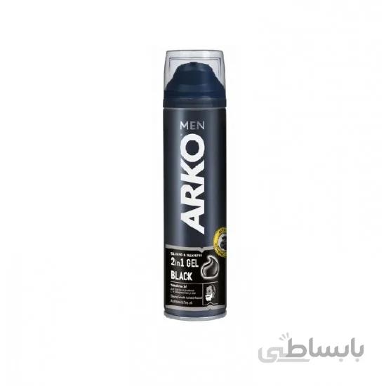 ژل اصلاح آرکو من زغالی Arko Men حجم ۲۰۰ میل