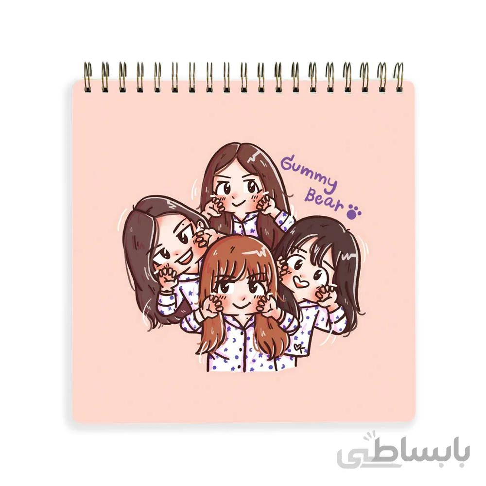 دفترچه يادداشت black pink کد 10100196