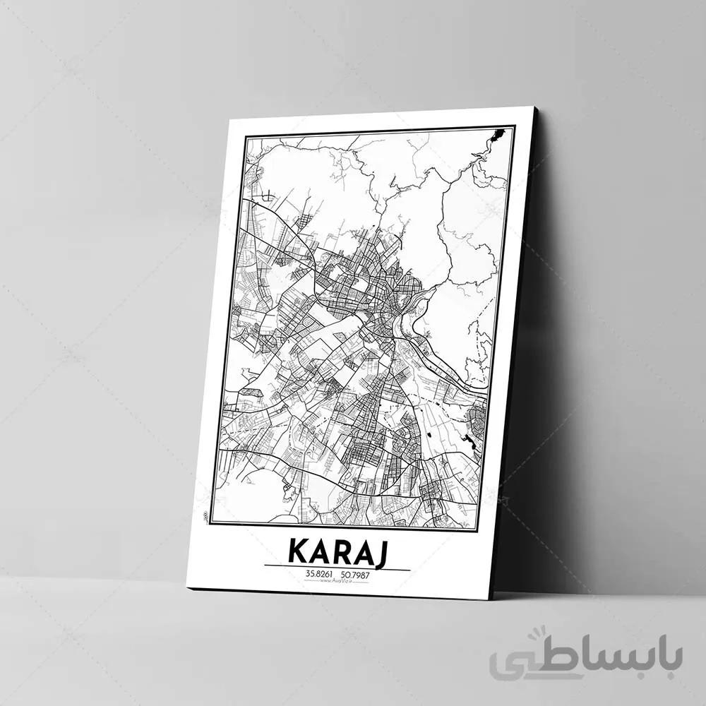 تابلو شاسی آواویز مدل نقشه کرج کد Avaviz-Map-4G1306