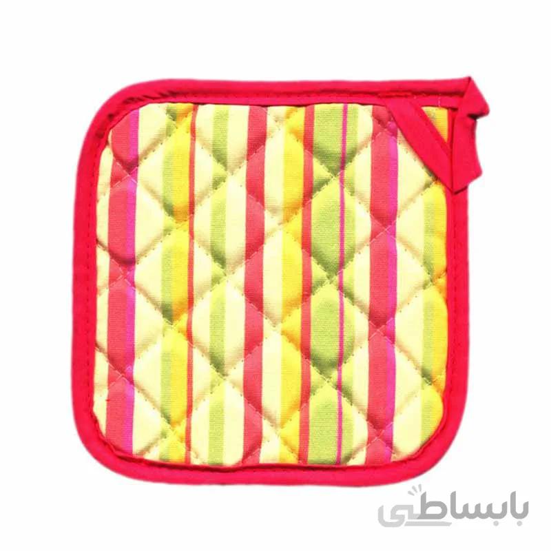دستگيره کتان رزين تاژ طرح اسپرید صورتی (Pink Sprid)