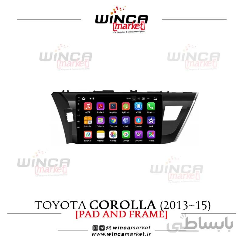 مانیتور تویوتا کرولا 2016-2012 corolla فابریک اندروید سری M150-M100
