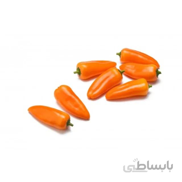 بذر فلفل پاپریکا نارنجی بسته ۱۵ عددی