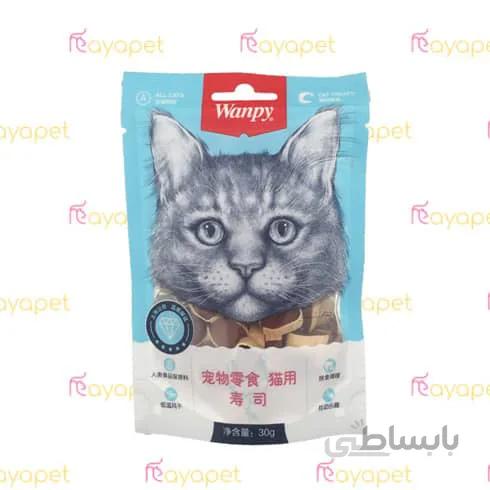 تشویقی گربه ونپی مرغ و ماهی سوشی 30 گرمی