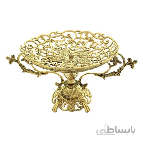 میوه خوری برنزی طرح پنج گل کد ۱۰۶۷