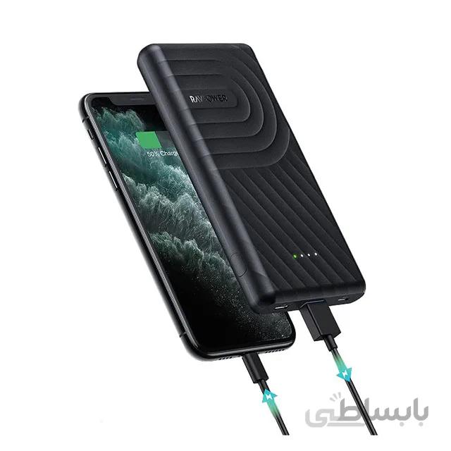 شارژر همراه راوپاور مدل RP-PB195 ظرفیت 10000 میلی آمپر ساعت ا RAVPower RP-PB195 10000mAh Power Bank