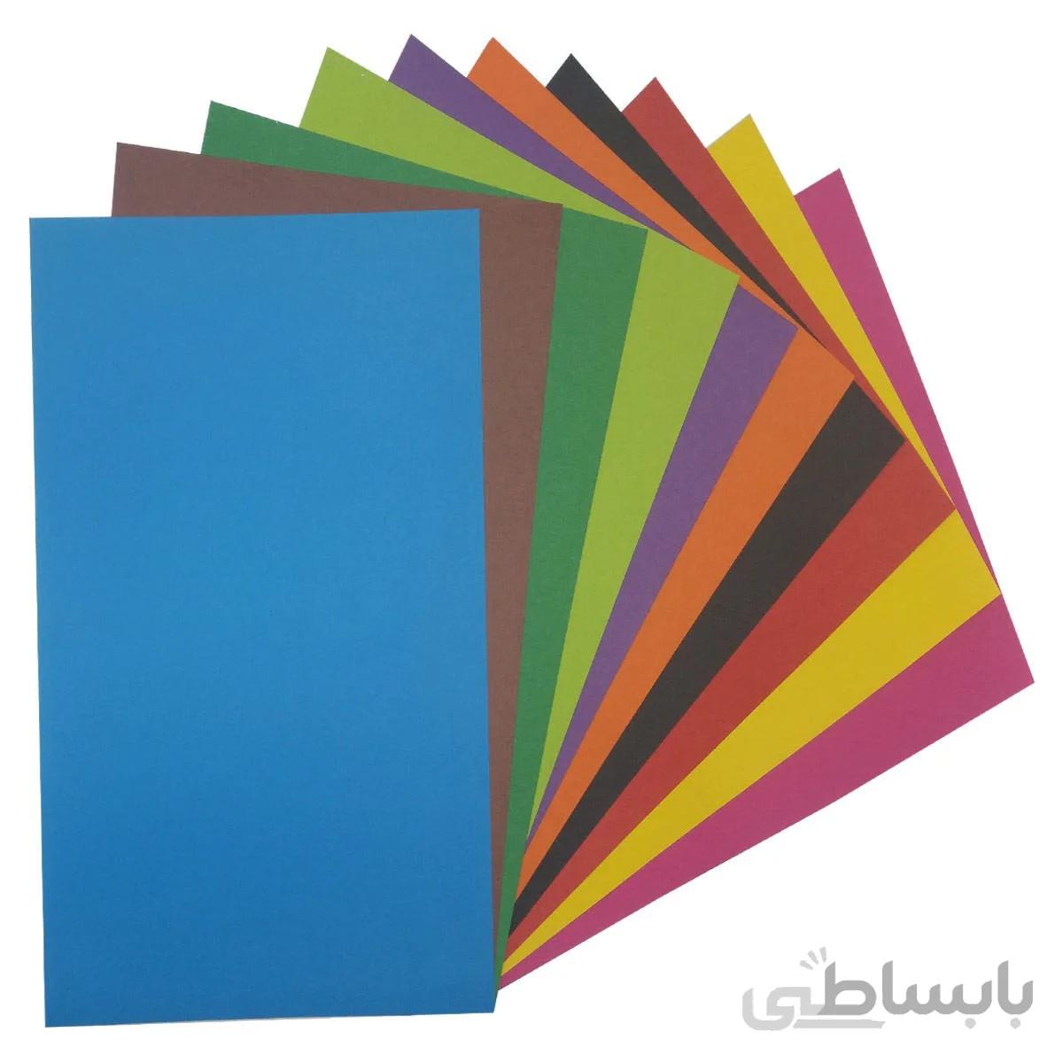 مقوا رنگی سایز ۳۵×۲۵ بسته ۱۰ عددی