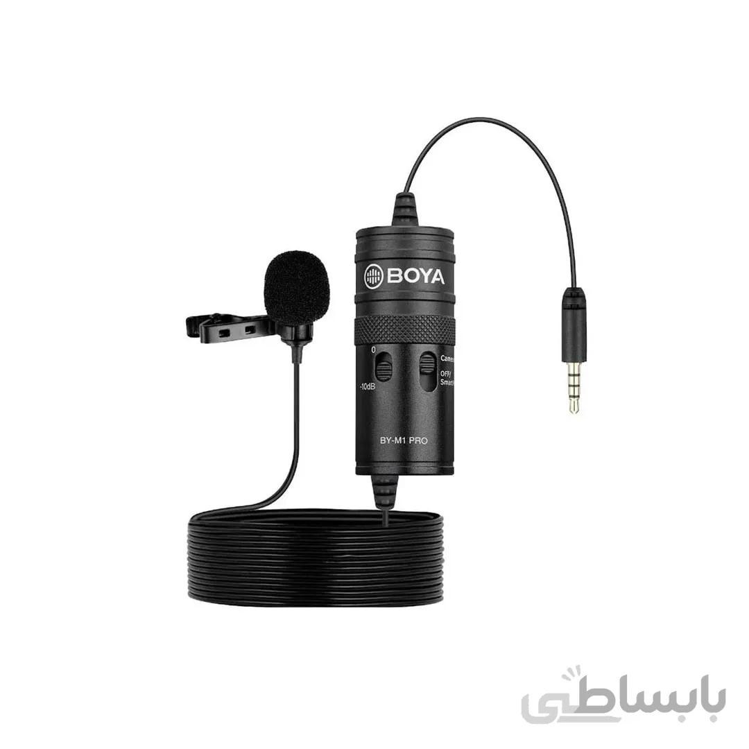 میکروفون با سیم بویا BOYA BY-M1 Pro Universal Lavalier Microphone ا BOYA BY-M1 Pro Universal Lavalier Microphone