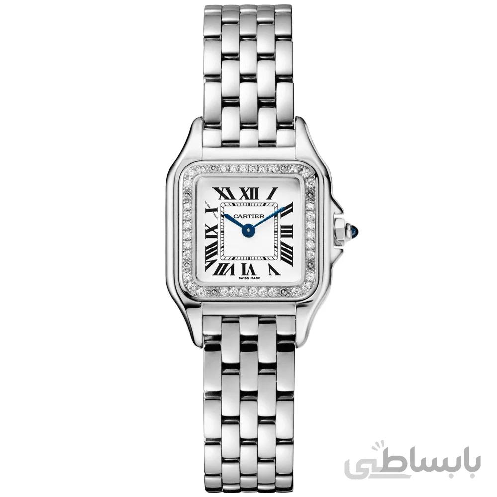 ساعت مچی زنانه کارتیر مدل Cartier Panthere Silver Diamonds De.4569C