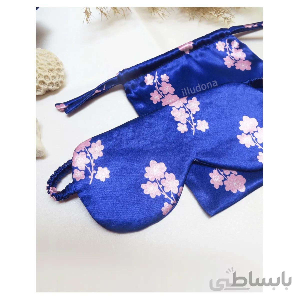 چشم بند ساتن طرح گلسو