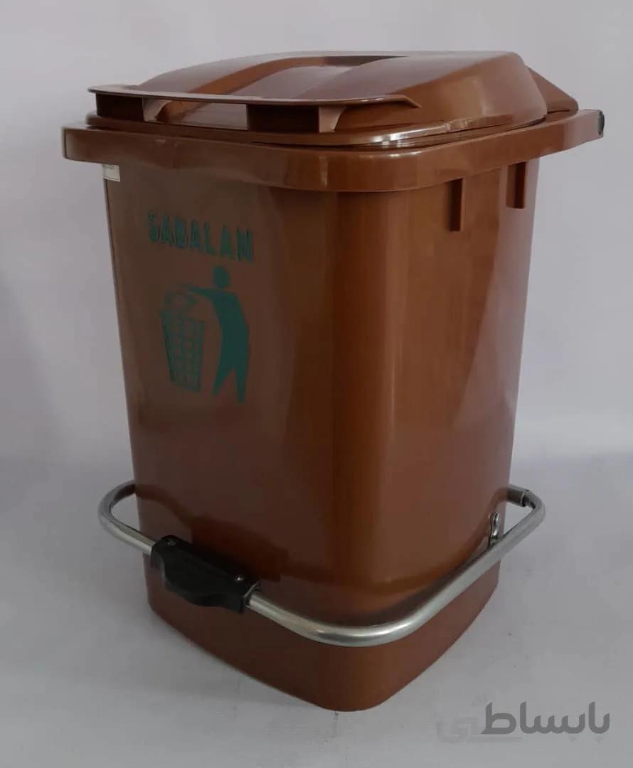 سطل زباله پلاستیکی مخزن پلی اتیلن پدال دار 40 لیتری ا Bucket 40