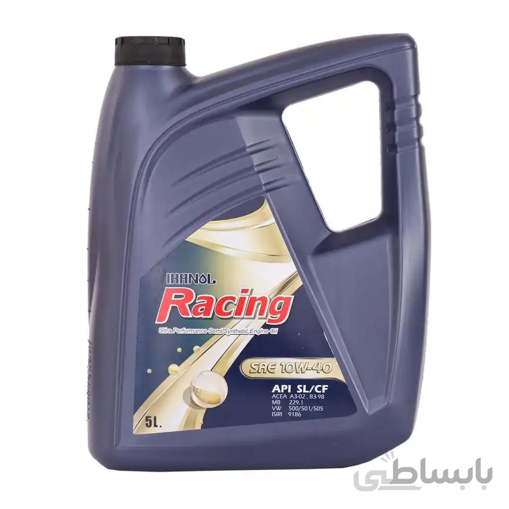 روغن موتور خودرو ایرانول ریسینگ ۵ لیتری SL 10W40