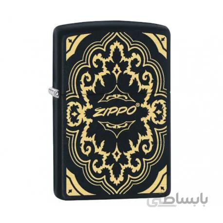 فندک اصل زیپو مدل 29703 | آمریکا | Gold and Black