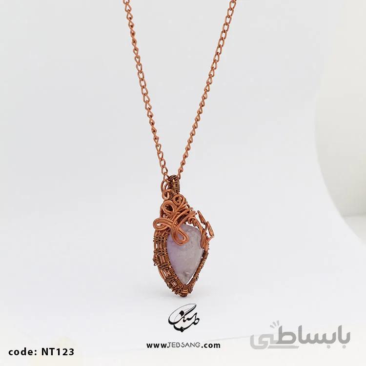گردنبند زنانه سنگ آمیتیست NT-123