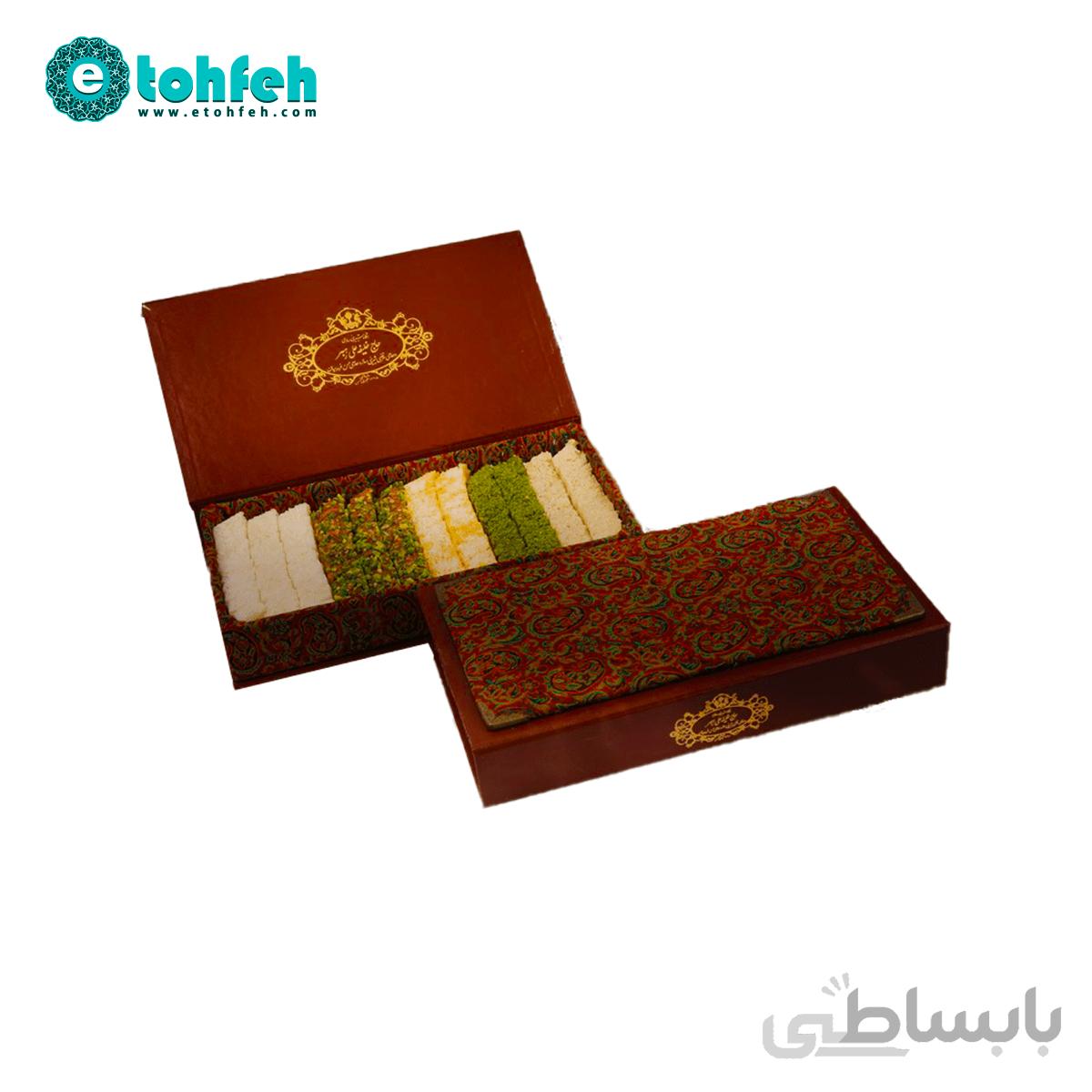 شیرینی ۵ لوز طرح ترمه