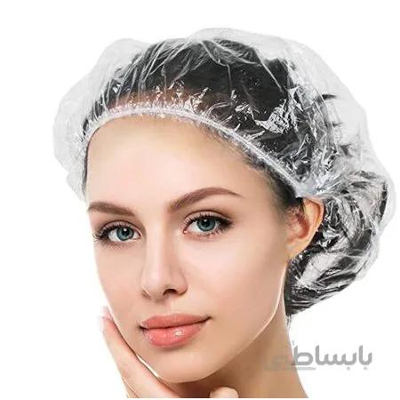 کلاه دوش نایلونی یکبار مصرف (100 عددی)