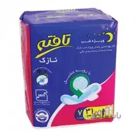 نوار بهداشتی بالدار ویژه شب مدل نازک تافته 7 عددی