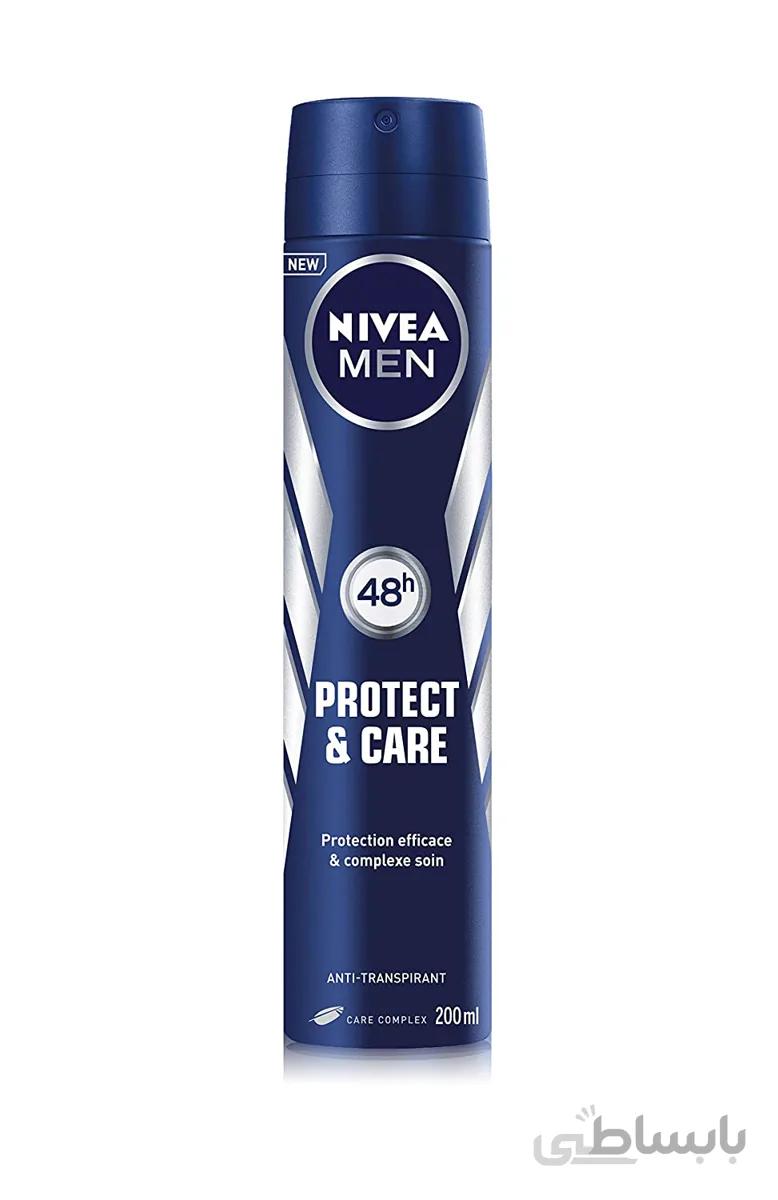 اسپری بدن مردانه نیوآ مدل NIVEA PROTECT & CARE حجم 200 میل