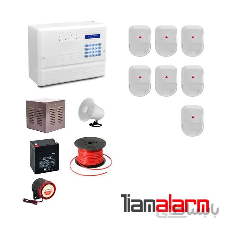 پکیج دزدگیر اماکن باسیم وزنی مدل فایروال سیم کارتی و تلفنی F10N7