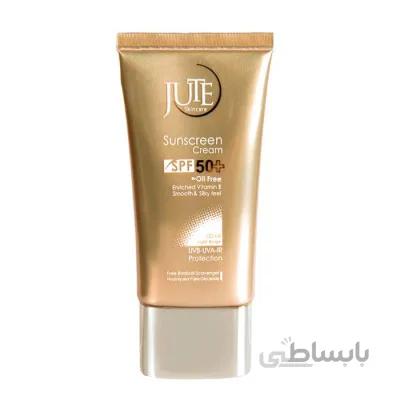 کرم ضد آفتاب رنگی SPF 50 ژوت مناسب پوست چرب Jute Sunscreen Cream For Oily Skin With SPF50
