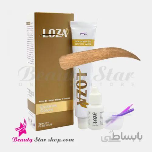 کیت رنگ ابرو بلوند روشن شماره 8 LOZA حجم 20 میلی لیتر