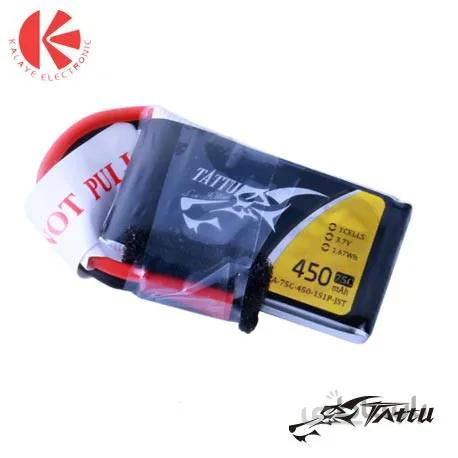باتری لیتیوم پلیمر Tattu 75C 1S1P 450mah