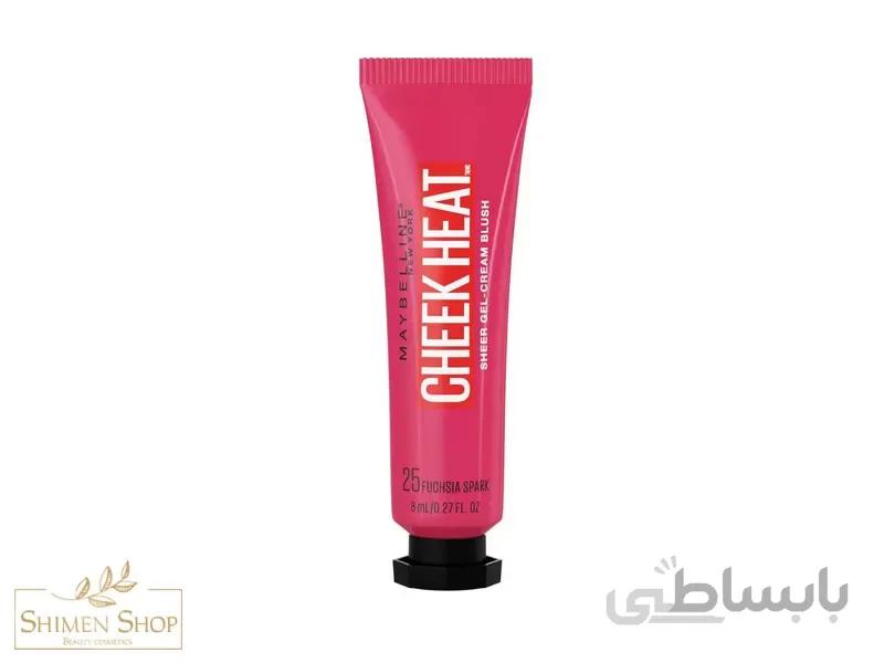 رژگونه مایع میبلین رنگFuchsia Spark 25