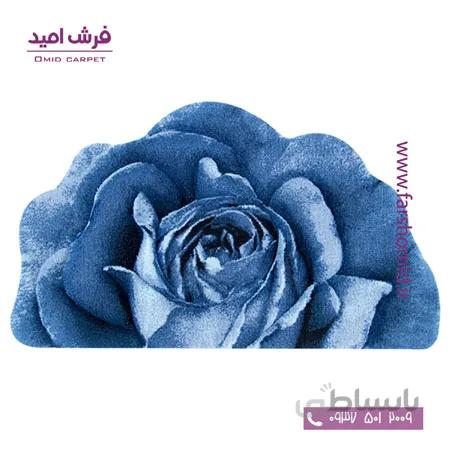 پادری نیم دایره رز مینیاتوری آبی زرباف