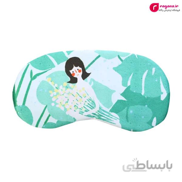 چشم بند کمپرس دار طرح دختر گل به دست کد R215311