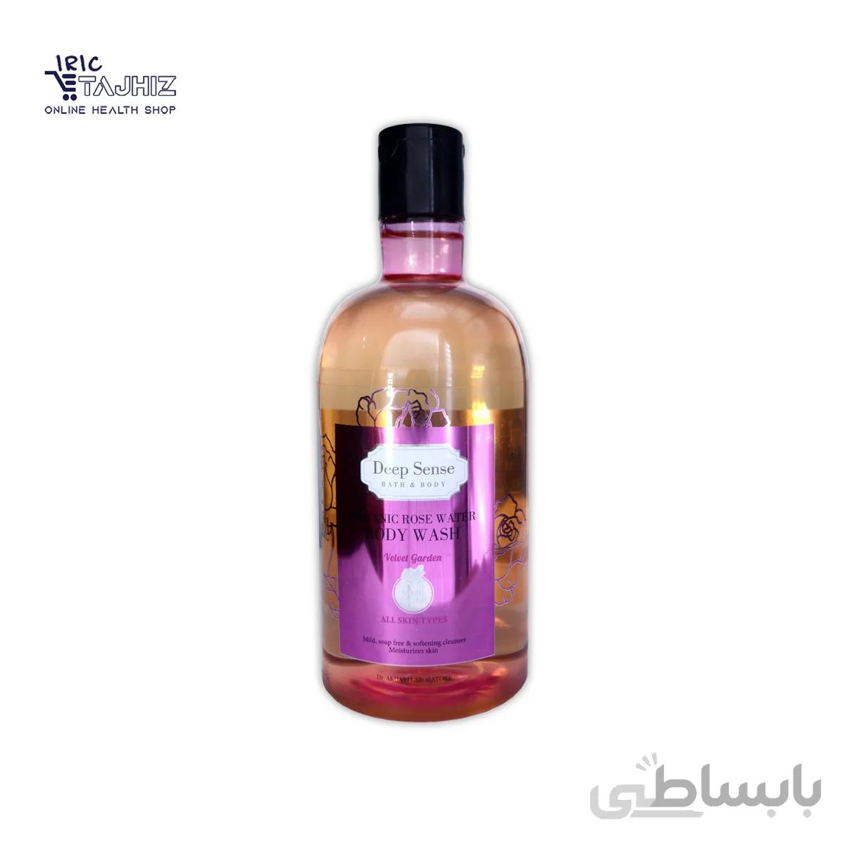 شامپو بدن دیپ سنس حاوی گلاب مناسب انواع پوست به ويژه پوست حساس حجم 400 میلی لیتر ا Deep Sense Body Shampoo For All Skin Type 400 ml