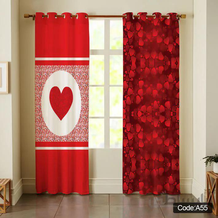 پرده پانچی چاپی کد A55