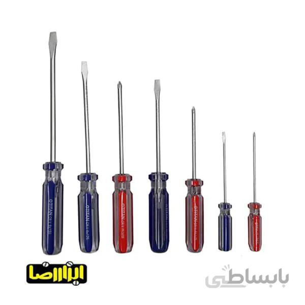 ست 7 عددی پیچ گوشتی تیتان