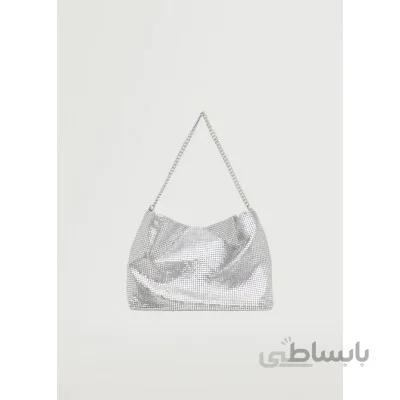 کیف دوشی زنانه مانگو مدل قطره ای براق