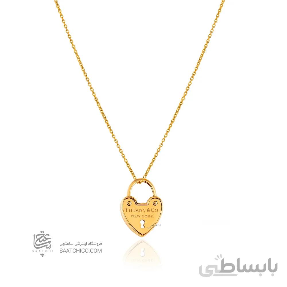 آویز طلا طرح قلب تیفانی کد CP366