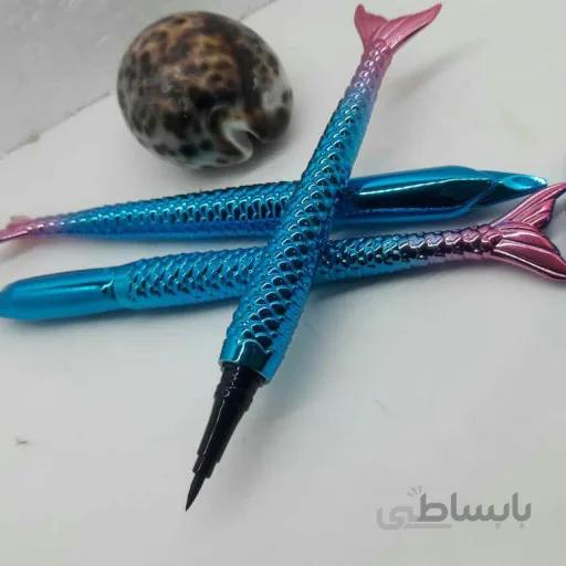 خط چشم ماژیکی پری دریایی آبی