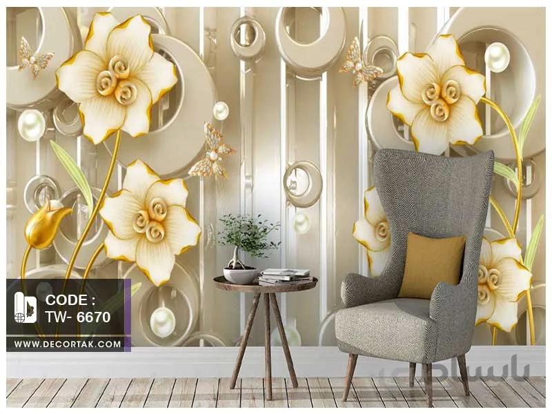 پوستر دیواری پشت تلویزیون کد TW-6670