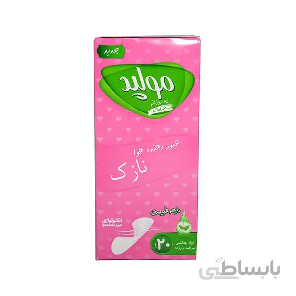 پد روزانه مولپد مدل Deo Flower عطر گل بسته ۲۰ عددی