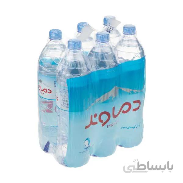 آب معدنی دماوند حجم 1.5 لیتر باکس 6 عددی ا mineral-water-1500ml