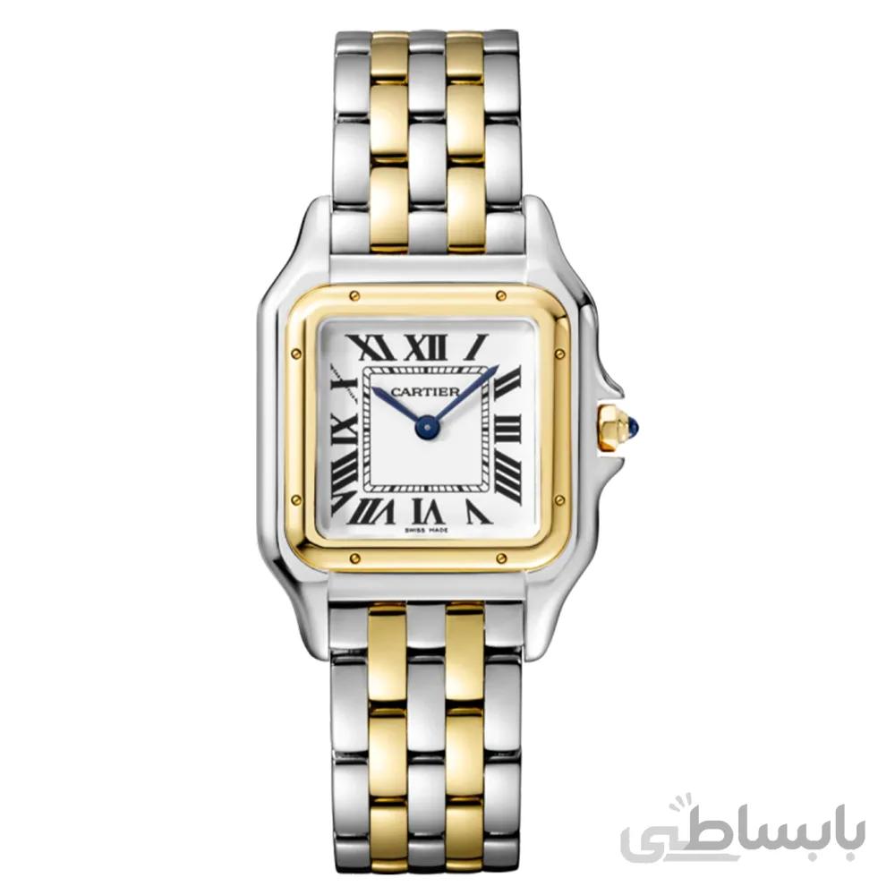 ساعت مچی زنانه کارتیر مدل Cartier Panthere Silver Gold De.4571C