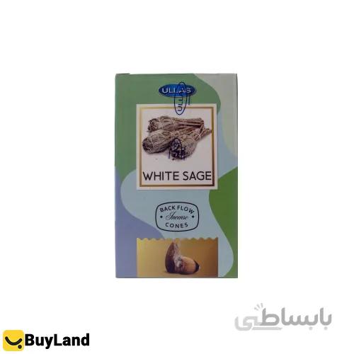 عود آبشاری ULLAS مدل White Sage بسته 10 عددی