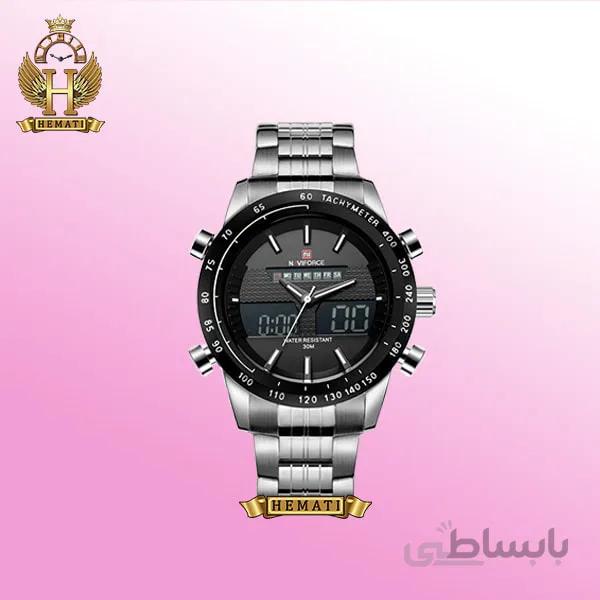 ساعت مچی مردانه نیوی فورس Naviforce NF9024M نقره ای