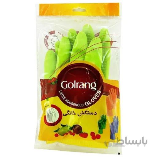 دستکش خانگی بزرگ گلرنگ کارتن 12 عددی