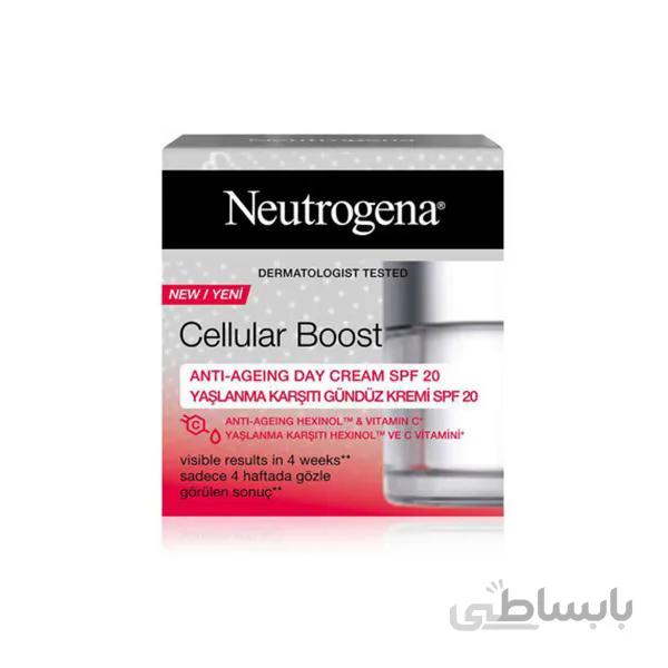 کرم روز ضدچروک با اس پی اف 20 نیتروژینا cellular boost day cream