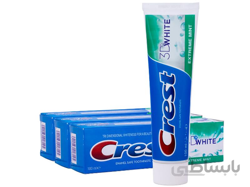 خمیر دندان سفید کننده کرست مدل 3D WHITE ( بسته 3 عددی )