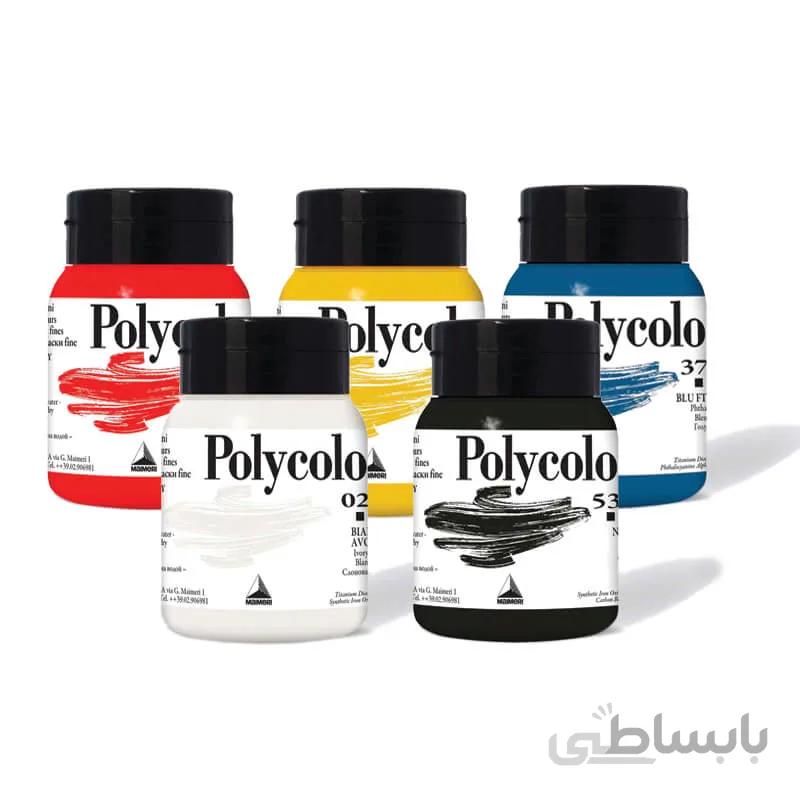 رنگ اكريليک پلی كالر 500ml مايمری