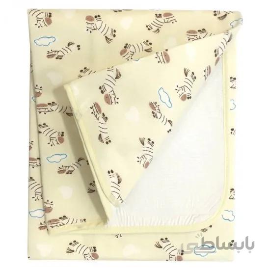 زیرانداز تعویض نوزاد طرح گورخر زرد رنگ سایز متوسط Best Baby