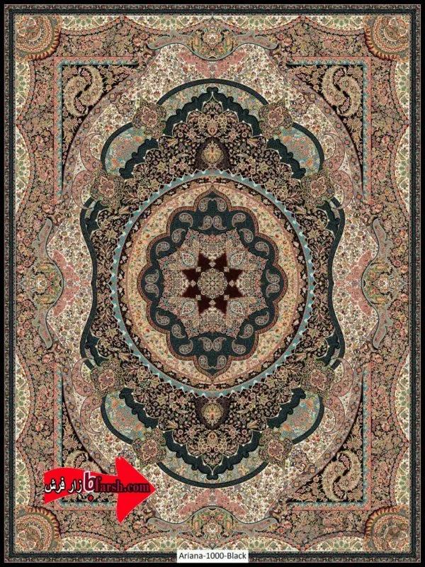 فرش کاشان 1000شانه طرح اریانا